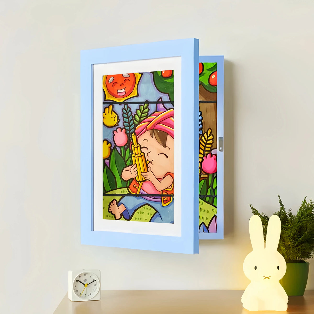 إطار الذكريات - إطار لرسومات الأطفال — أزرق، صورة 13